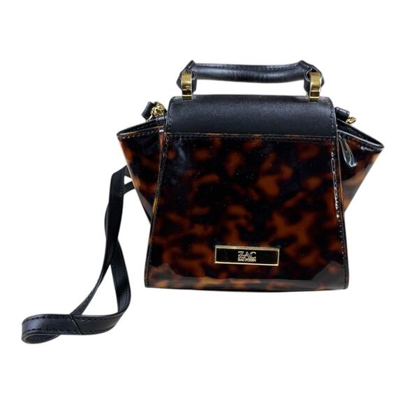 ZAC Posen Eartha Mini Top Handle Tortoise Shell Patent Bag - Picture 6 of 9